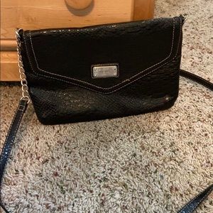 Nine West Black Snakeskin crossbody purse